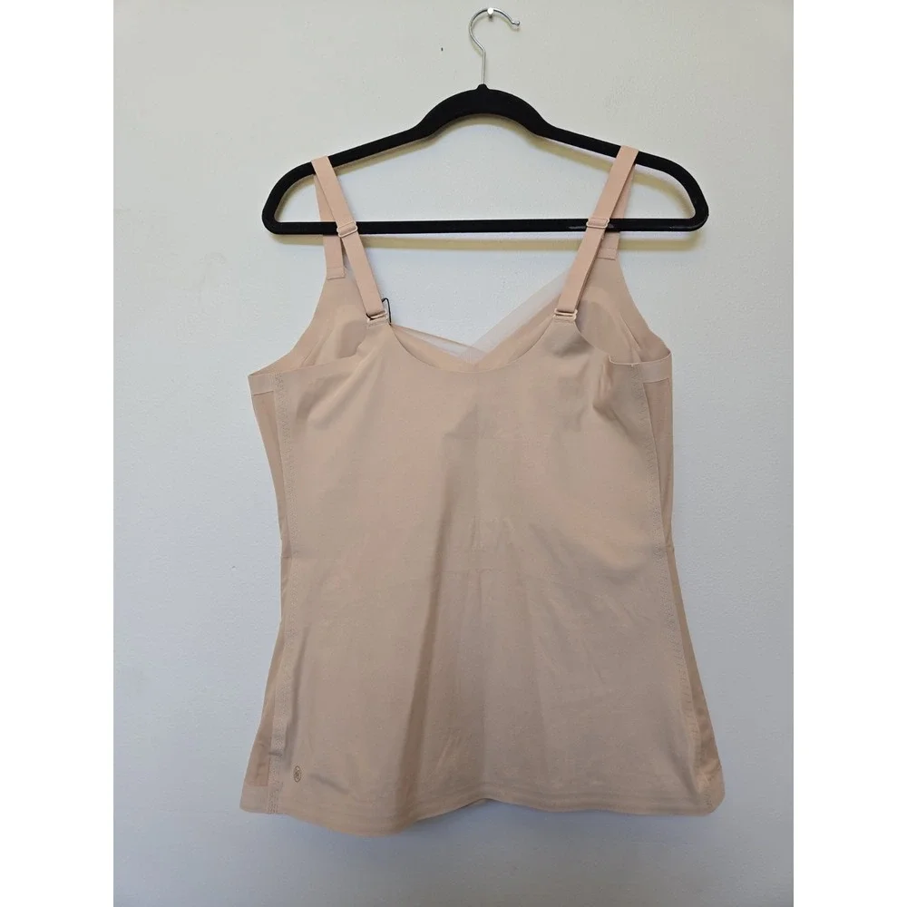 Honeylove LiftWear Cami Rose Tan Womens Plus Size 1X Shapewear Tank TPCM00005